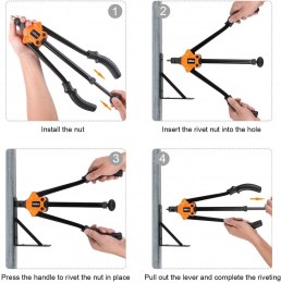 kit de Ajuste de Remaches+Barra de Bombeo Automático  TACKLIFE8